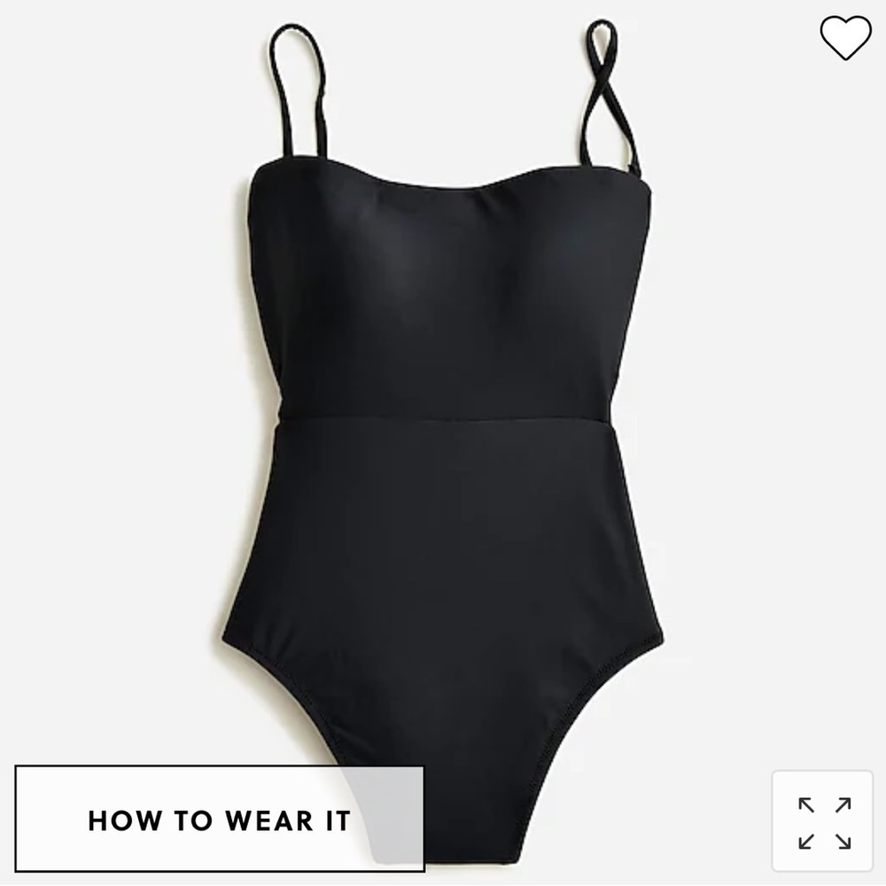 J Crew Cutout tie-back one piece BF166